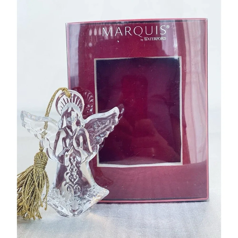 Marquis by Waterford  Angel Ornament Crystal Christmas Original Box 4.25